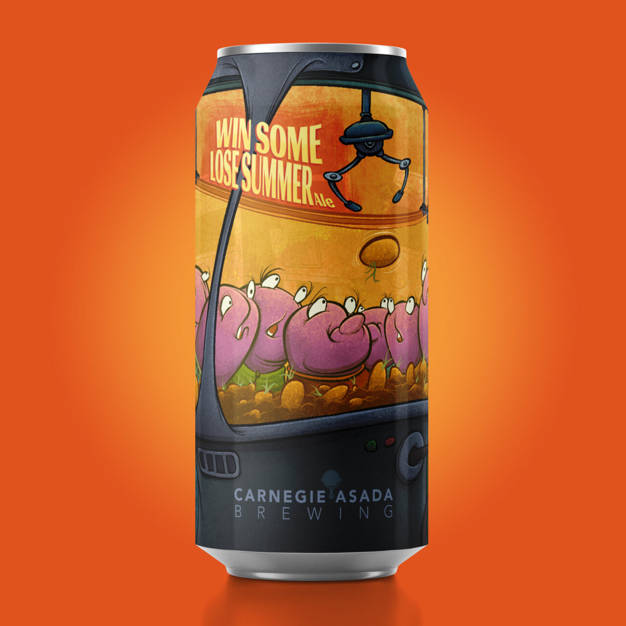 Original craft beer can design and illustration