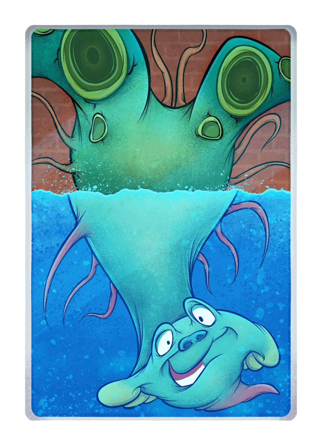 Original modular art print design and illustration