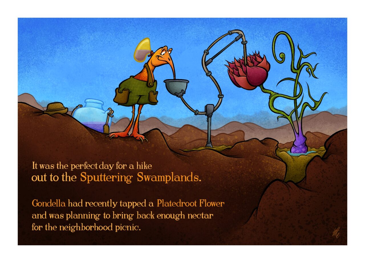 Original childrens book / kids lit art design and illustration